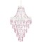 Tadpoles Pendant Chandelier - Pink Sapphire | 12" x 12" x 20" | Hardwired Installation | Uses One Medium-Base E26 Light Bulb - 40 Watts Max | Features a Metal Frame with Acrylic Beading & Dangles